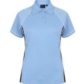 Front - Finden & Hales Womens/Ladies Piped Performance Polo Shirt