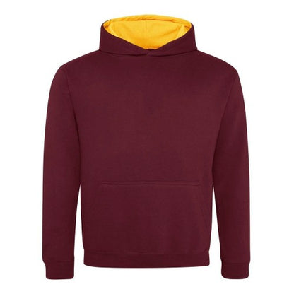 Front - Awdis Childrens/Kids Varsity Hoodie