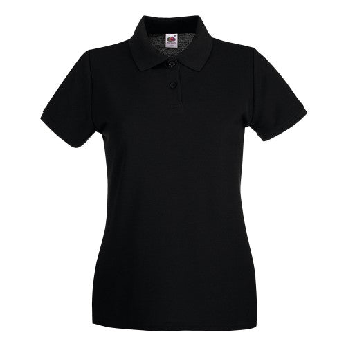 Front - Fruit Of The Loom Womens/Ladies Premium Cotton Pique Lady Fit Polo Shirt