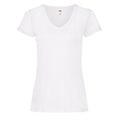 Front - Fruit of the Loom Womens/Ladies V Neck Lady Fit T-Shirt