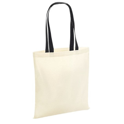 Front - Westford Mill Contrast Handle Tote Bag