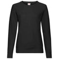 Front - Fruit of the Loom Womens/Ladies Lightweight Lady Fit Raglan Sweatshirt