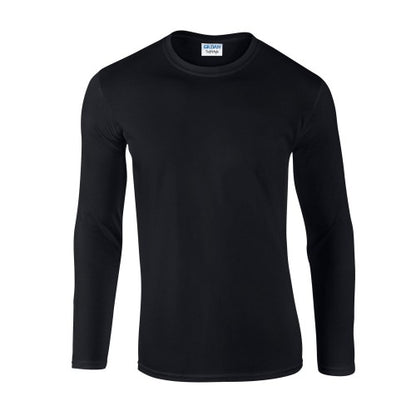 Fan Deep Royal - Front - Gildan Unisex Adult Softstyle Plain Long-Sleeved T-Shirt