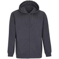 Front - SOLS Unisex Adult Carter Marl Full Zip Hoodie