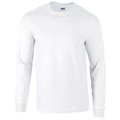 Front - Gildan Mens Ultra Cotton Long-Sleeved T-Shirt
