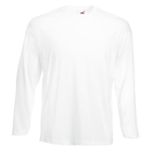 Front - Fruit of the Loom Unisex Adult Value Long-Sleeved T-Shirt