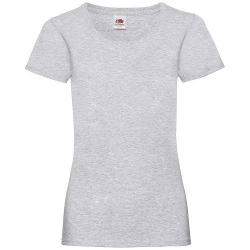 Front - Fruit of the Loom Womens/Ladies Valueweight Heather Lady Fit T-Shirt