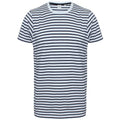 Front - SF Unisex Adult Striped T-Shirt