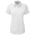 Front - Russell Collection Womens/Ladies Herringbone Formal Shirt