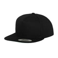 Navy-Black - Front - Flexfit Unisex Adult Yupoong 5 Panel Snapback Baseball Cap