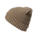 Front - Result Winter Essentials Unisex Adult Braided Fleece Lined Beanie