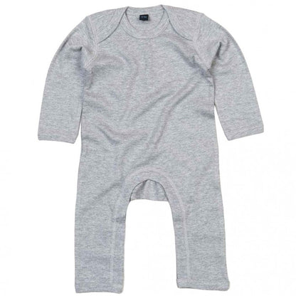 Front - Babybugz Baby Marl Long-Sleeved Babygrow