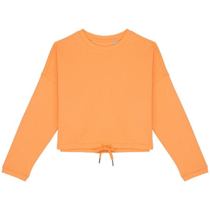 Front - Native Spirit Womens/Ladies Oversized Crop Sweatshirt