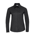 Front - Russell Collection Womens/Ladies Oxford Long-Sleeved Shirt