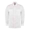 Front - Kustom Kit Mens Long-Sleeved Pilot Shirt