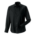Front - Russell Collection Mens Fitted Long-Sleeved Shirt