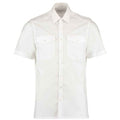 Front - Kustom Kit Mens Short-Sleeved Pilot Shirt