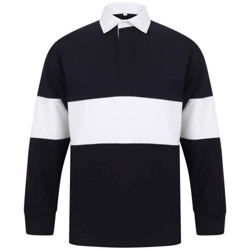 Front - Front Row Unisex Adult Panelled Rugby Shirt