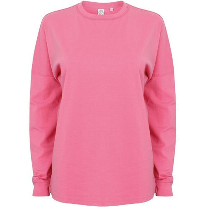 Front - SF Unisex Adult Slogan Drop Shoulder Long-Sleeved T-Shirt