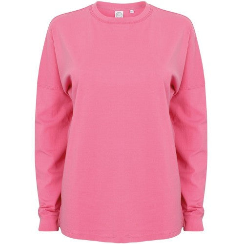 Front - SF Unisex Adult Slogan Drop Shoulder Long-Sleeved T-Shirt