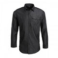 Front - Premier Mens Denim Contrast Stitching Shirt