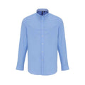 Front - Premier Mens Striped Oxford Long-Sleeved Shirt