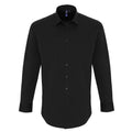 Front - Premier Unisex Adult Poplin Stretch Long-Sleeved Shirt