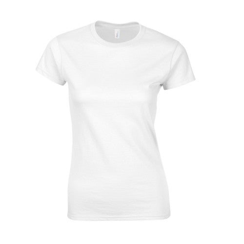 Front - Gildan Womens/Ladies Ringspun Cotton Soft Touch Fitted T-Shirt