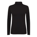 Front - Skinni Fit Womens/Ladies Feel Good Stretch Roll Neck Long-Sleeved T-Shirt