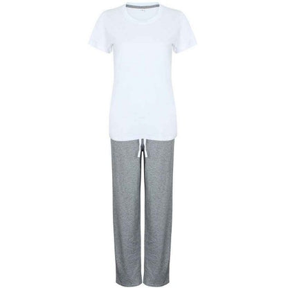 Front - Towel City Womens/Ladies Heather Long Pyjama Set