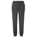 Front - Fruit of the Loom Unisex Adult Classic Heather Elasticated Hem Jogging Bottoms