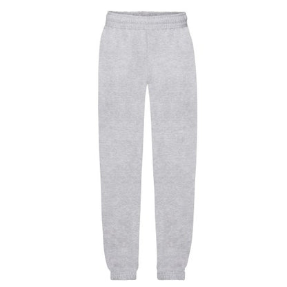 Front - Fruit of the Loom Childrens/Kids Heather Elasticated Hem Jogging Bottoms