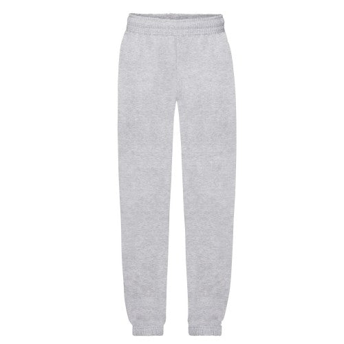 Front - Fruit of the Loom Childrens/Kids Heather Elasticated Hem Jogging Bottoms