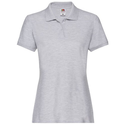 Front - Fruit of the Loom Womens/Ladies Premium Cotton Pique Lady Fit Polo Shirt
