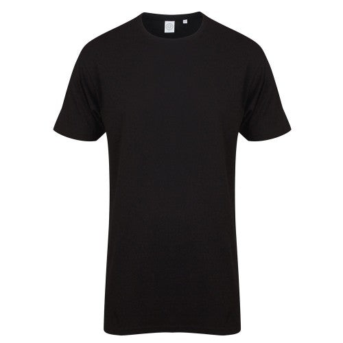 Front - SF Men Mens Dipped Hem Longline T-Shirt