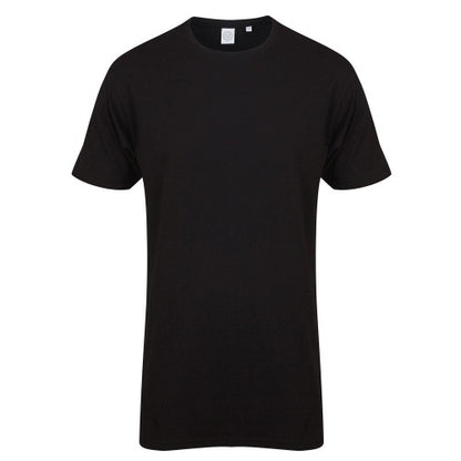 Front - SF Men Mens Dipped Hem Longline T-Shirt