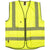 Front - Warrior Unisex Adult Executive Hi-Vis Waistcoat