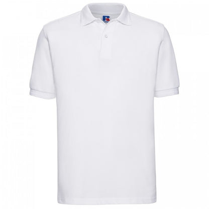 Front - Russell Mens Polycotton Pique Hardwearing Polo Shirt