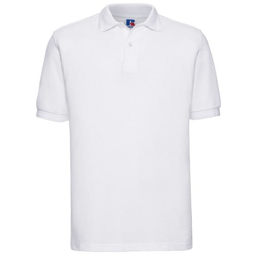 Front - Russell Mens Polycotton Pique Hardwearing Polo Shirt