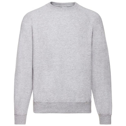 Front - Fruit Of The Loom Mens Classic Heather Raglan Sweatshirt