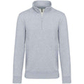 Front - Kariban Mens Zip Neck Sweatshirt