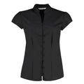 Front - Kustom Kit Womens/Ladies Continental V Neck Capped Sleeved Blouse