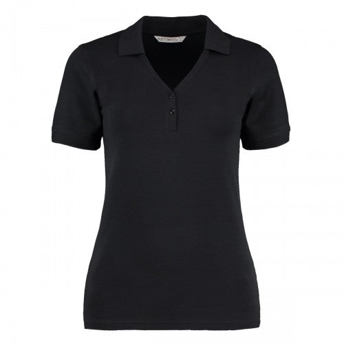 Front - Kustom Kit Womens/Ladies Sophia Comfortec V Neck Polo Shirt