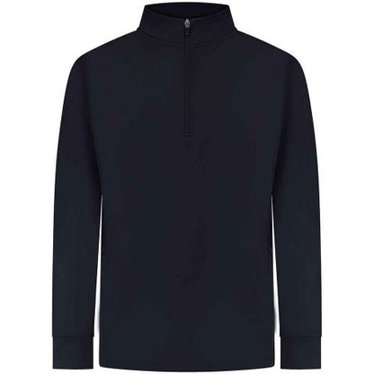 Front - Finden & Hales Mens Quarter Zip Tracksuit Top