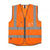Front - Warrior Unisex Adult Executive Hi-Vis Waistcoat