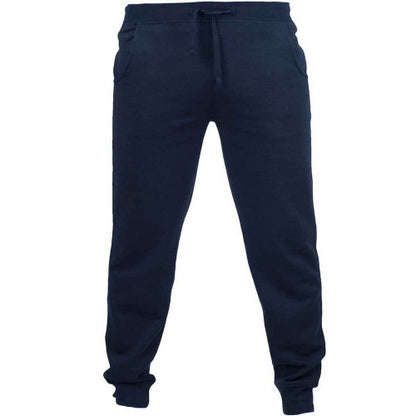 Front - SF Men Mens Cuffed Slim Jogging Bottoms