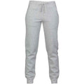 Front - Skinni Fit Womens/Ladies Heather Cuffed Slim Jogging Bottoms