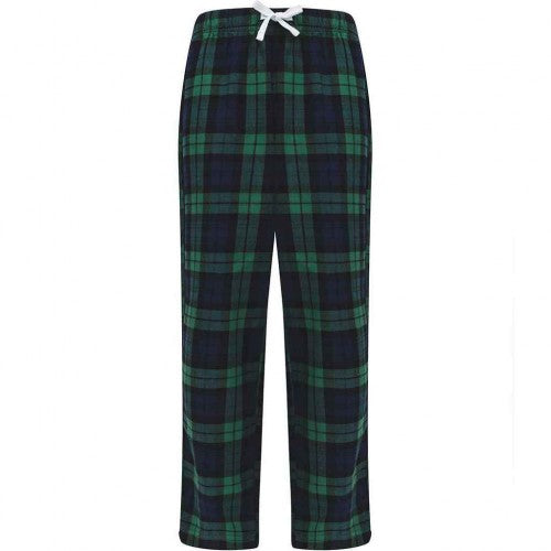 Front - SF Minni Childrens/Kids Tartan Lounge Pants