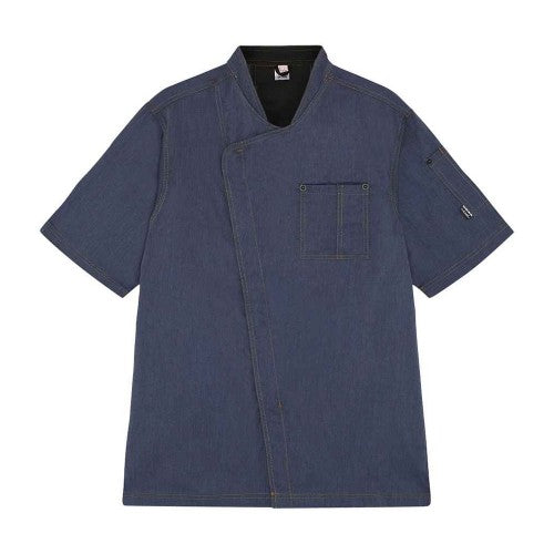 Front - Le Chef Mens Asymmetric Chef Jacket