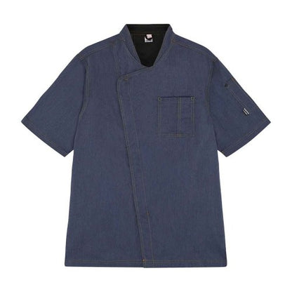 Front - Le Chef Mens Asymmetric Chef Jacket